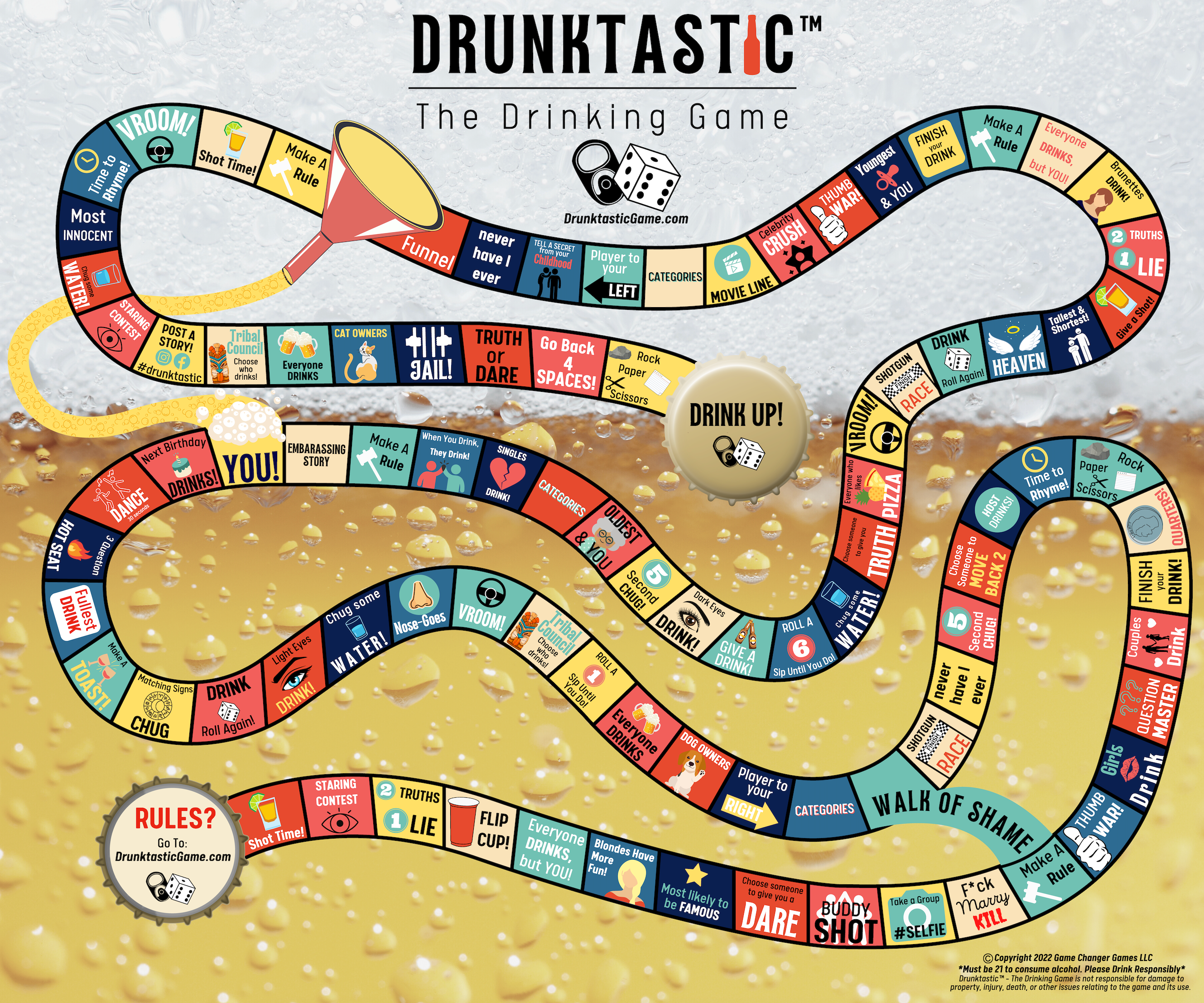 Drunktastic Board Game – Your Drinking Game